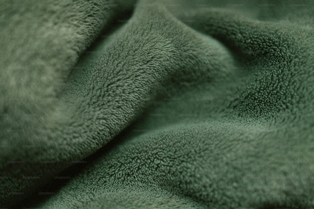 dark green winter blanket
