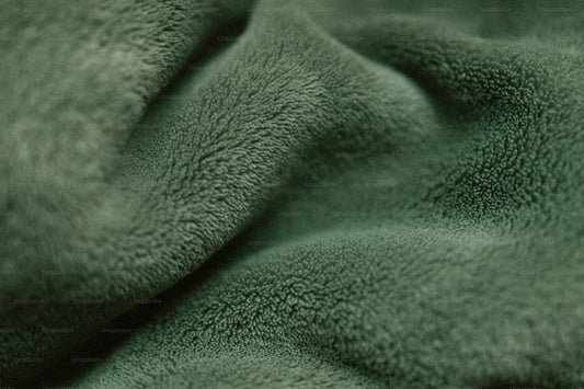 dark green winter blanket