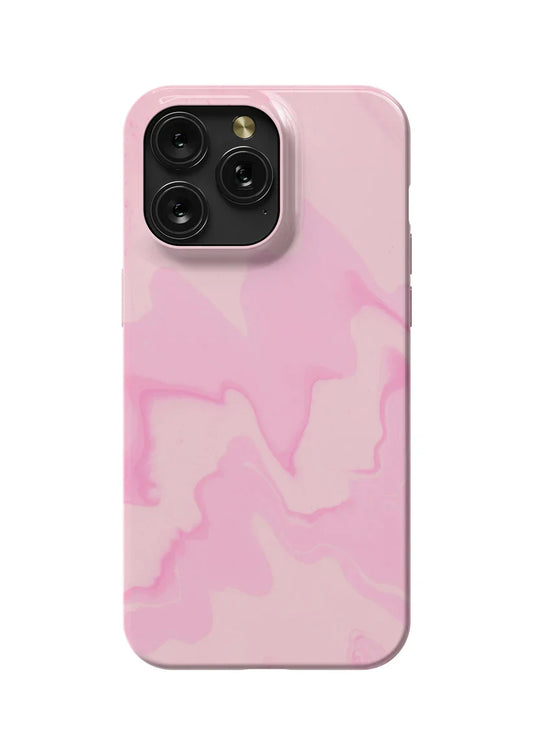 Close-up of a custom full-wrap iPhone Phone Case UK showing vibrant edge-to-edge artwork on a polycarbonate shell with precise port cut-outs.