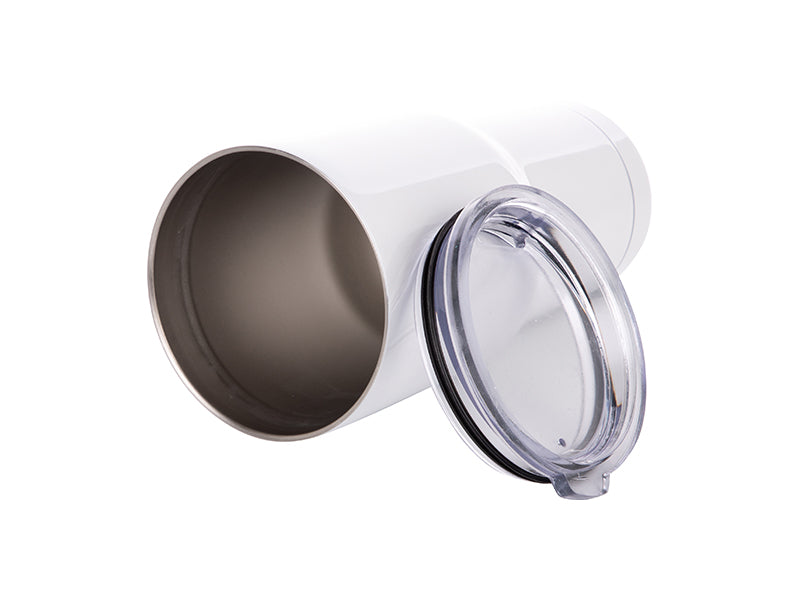 30oz White Travel Tumbler