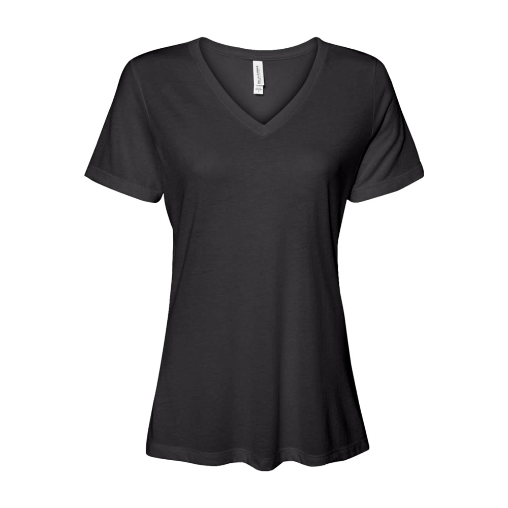 Bella + Canvas Woman’s Relaxed Jersey Short Sleeve V-Neck T-Shirt