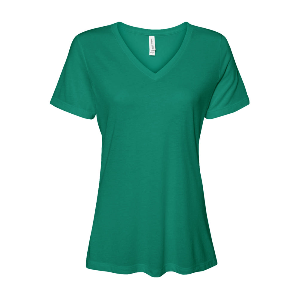 Bella + Canvas Woman’s Relaxed Jersey Short Sleeve V-Neck T-Shirt