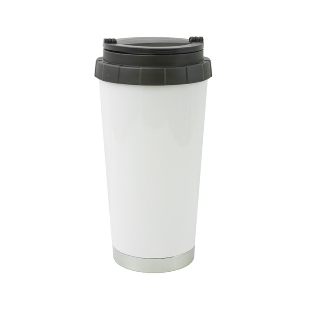 16oz White Travel Tumbler