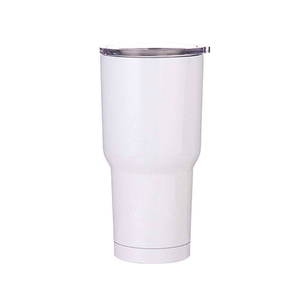 30oz White Travel Tumbler