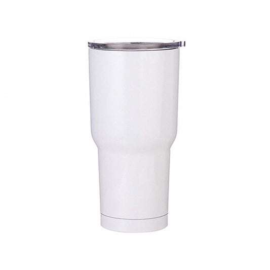 30oz White Travel Tumbler