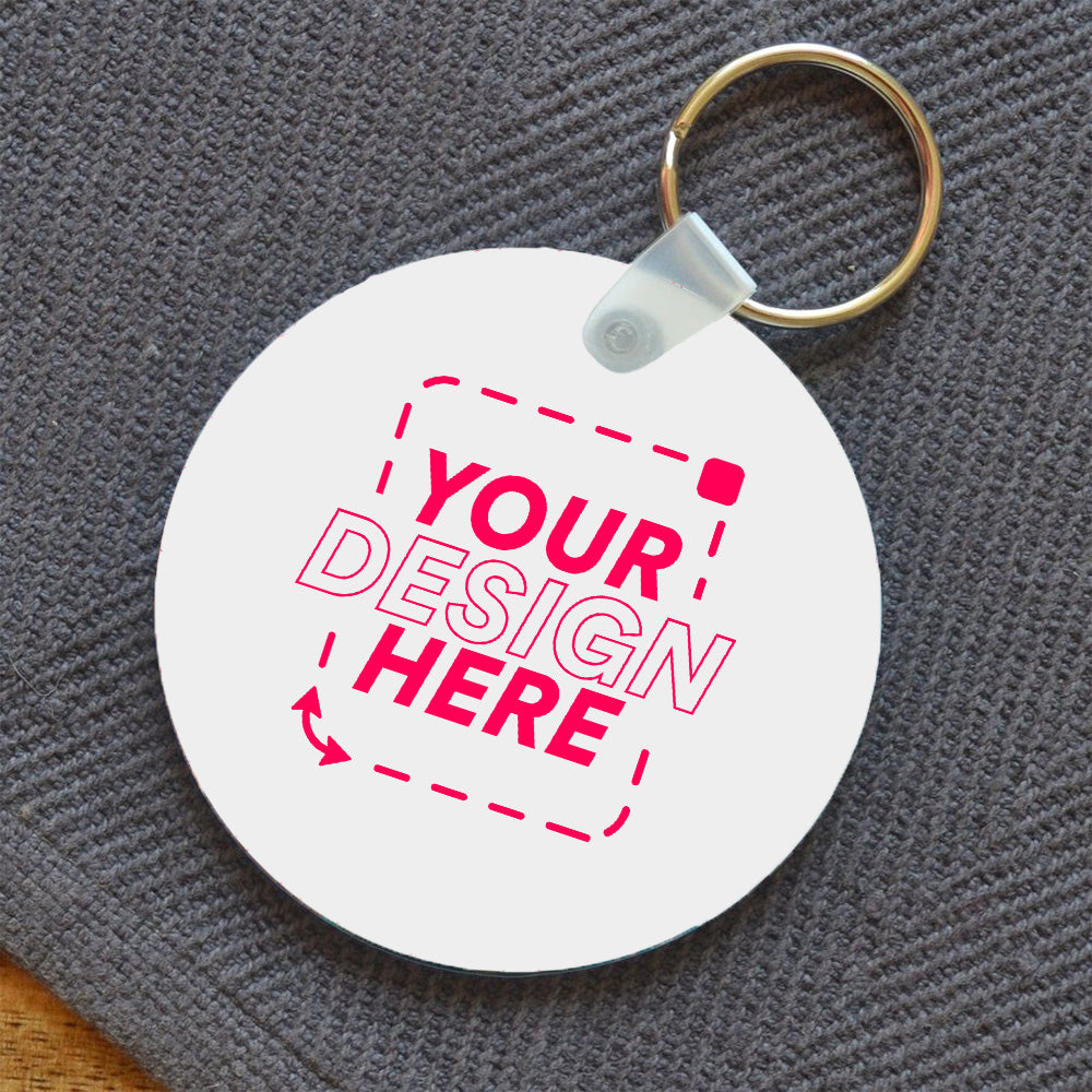 Circle Photo Keychain