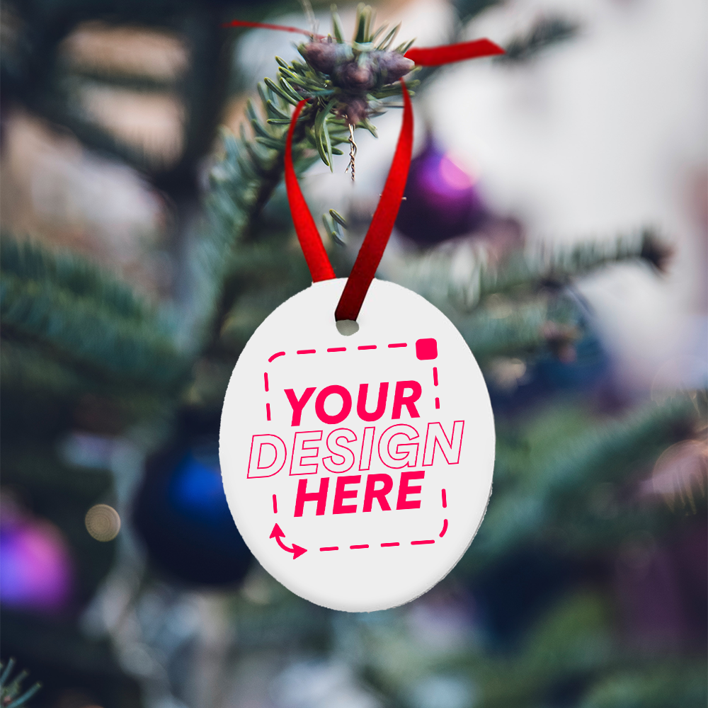 Oval Metal Ornament