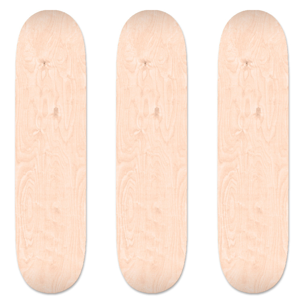 Skateboard deck set of 3
