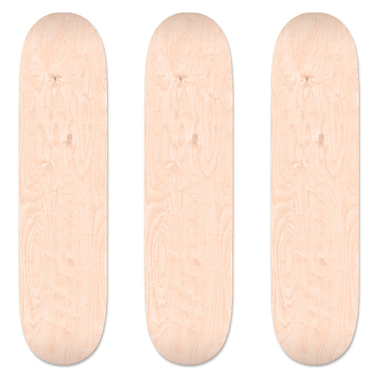 Skateboard deck set of 3