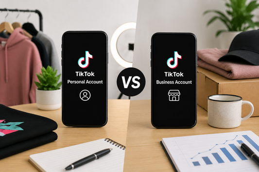 TikTok Business vs Personal Account: What Is Better for Merch Sellers?
