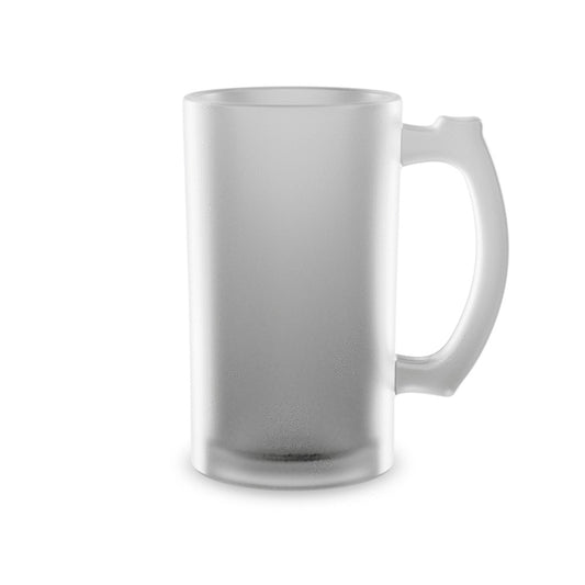16oz Frosted Glass Stein