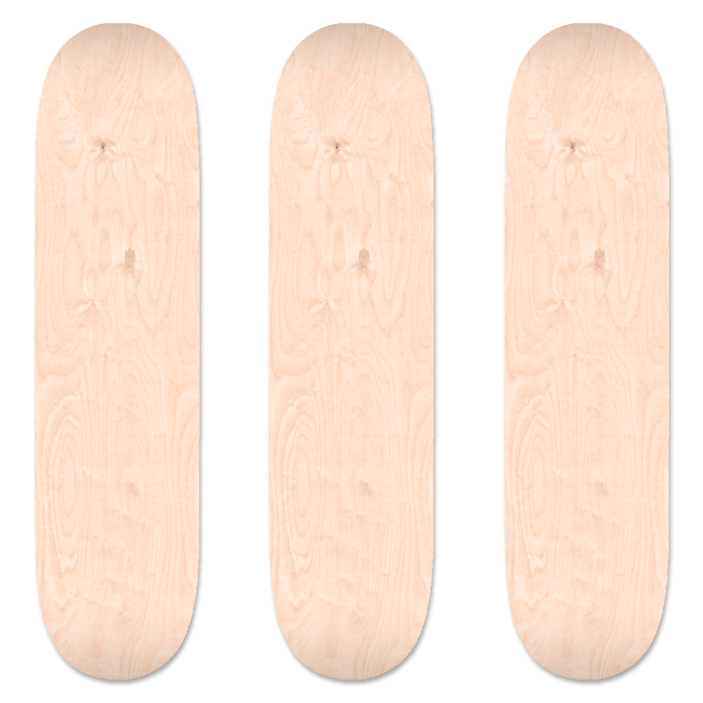 Skateboard deck set of 3